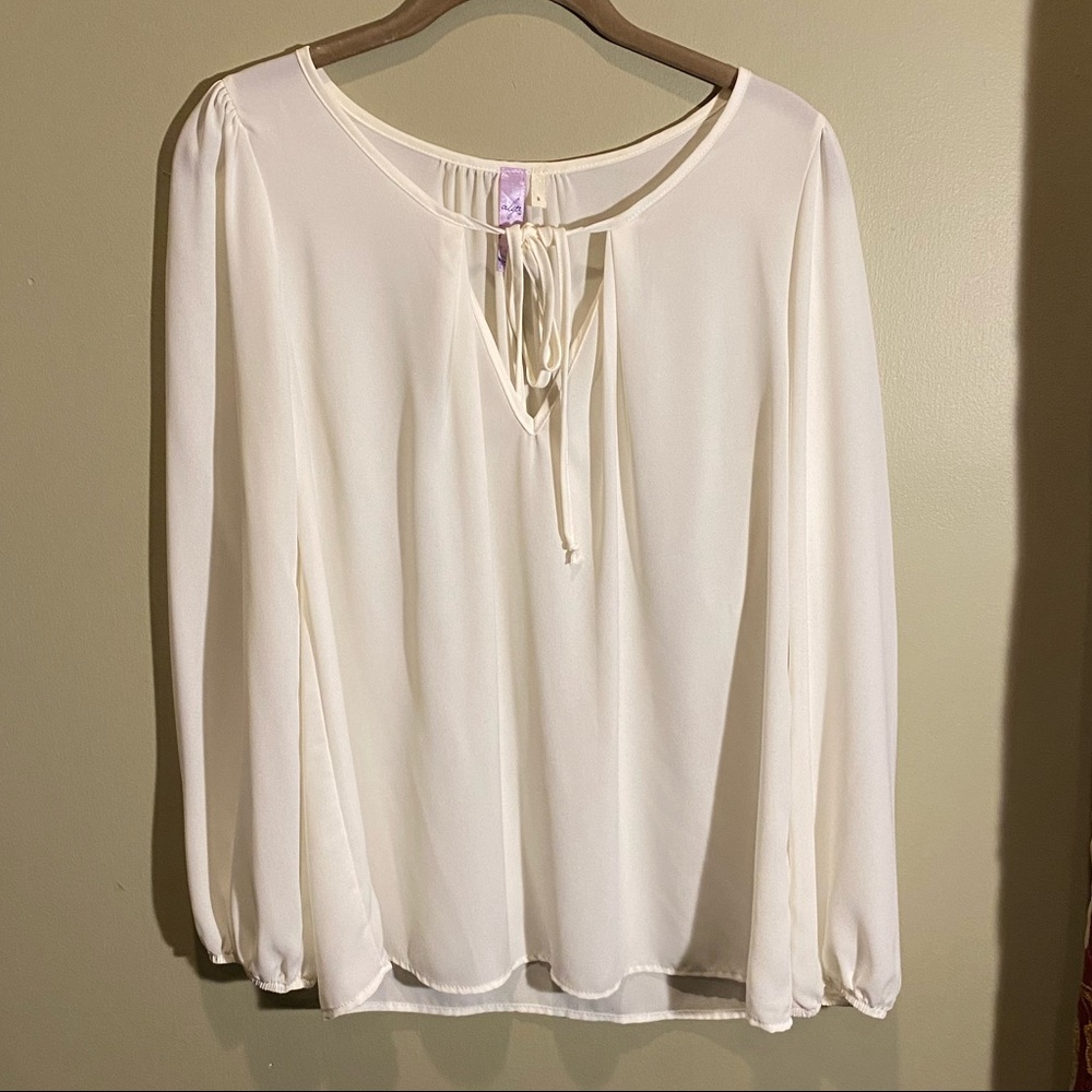 ALYA Front Tie Blouse
